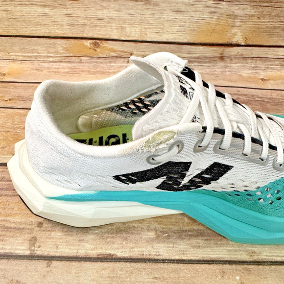 New Balance Womens FuelCell SuperComp Pacer V2 White Turquoise Running Shoes 9 - Picture 12 of 16